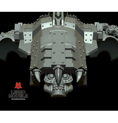 mini knight Skull Blood Armour kit saw version