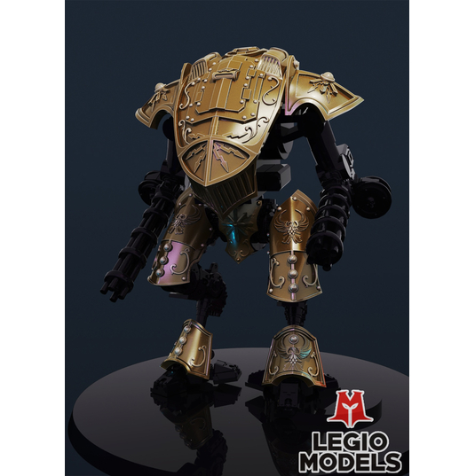 mini knight Gold Armour Kit plate version