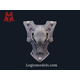 mini knight Wolf Armour kit skull helm Revised version